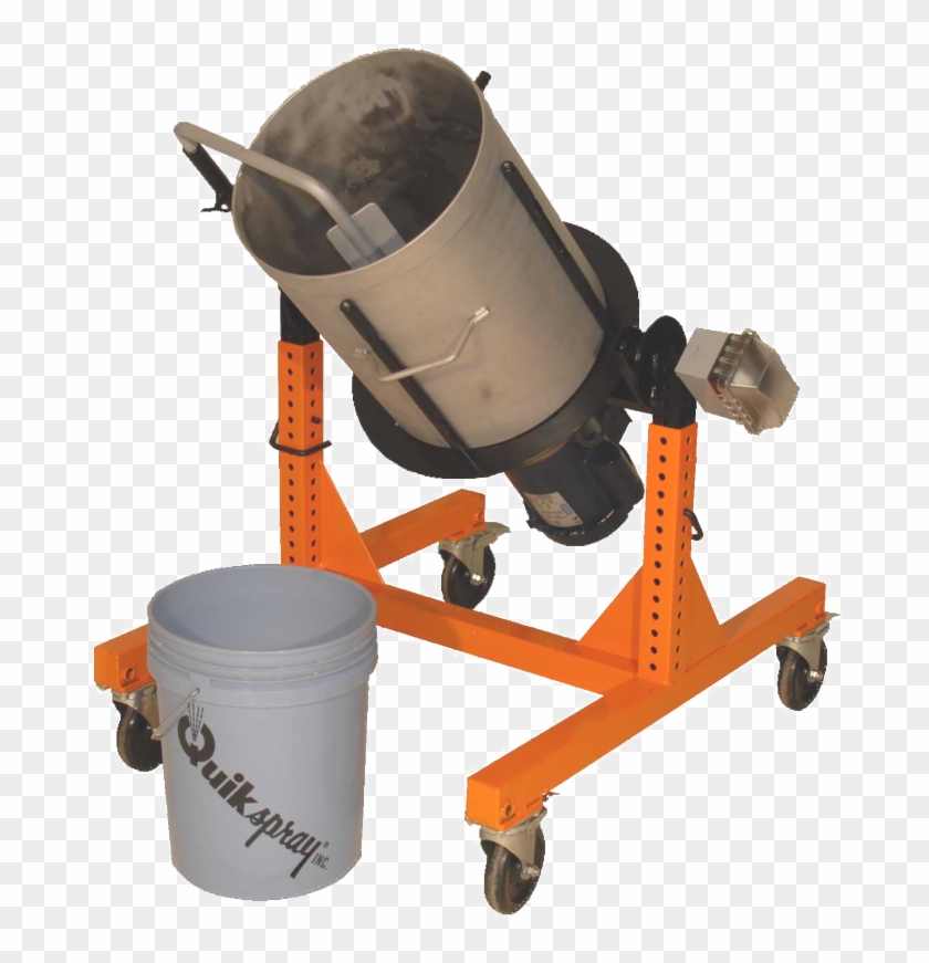 Quikspray Quikbatch Mixer Mixing Concrete In A 5 Gallon Concrete Mixer Hd Png Download 734x863 1666479 Pngfind