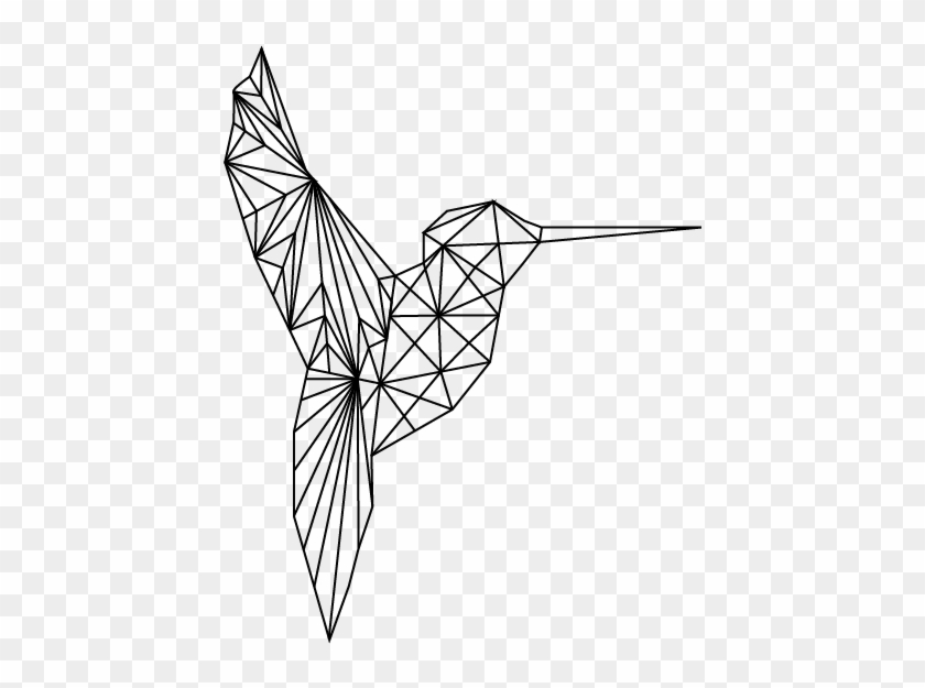 Drawn Hummingbird Geometric - Geometric Bird Transparent, HD Png ...