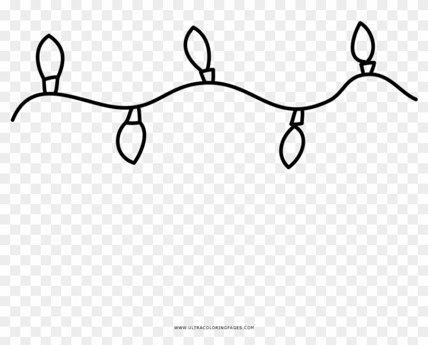 christmas lights coloring page  line art hd png download
