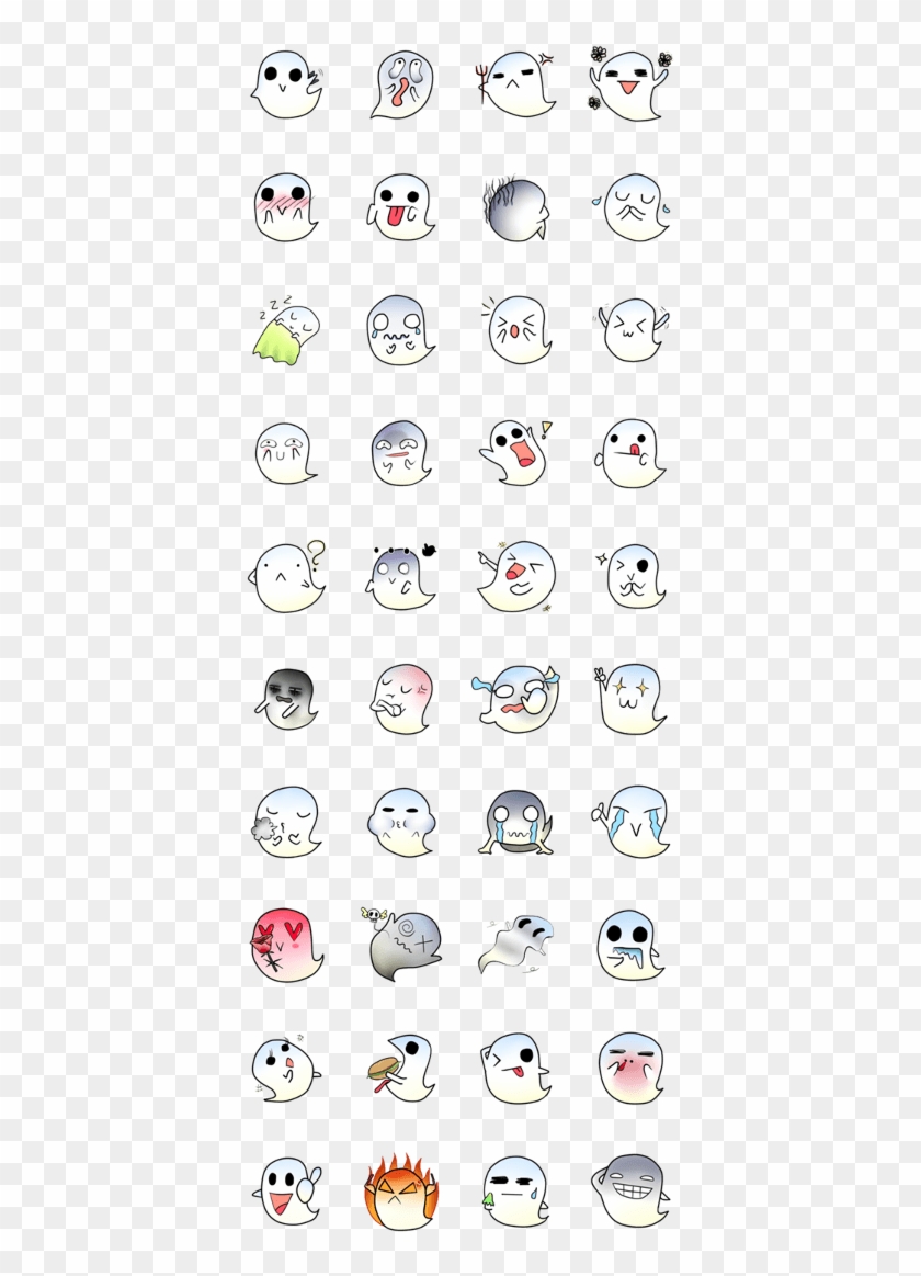 the cute ghost free printable kawaii cat stickers hd png download