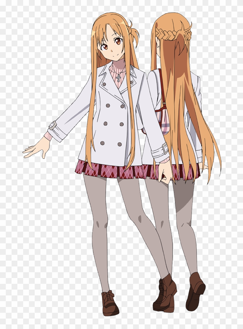 Sword Art Online Yuuki Asuna Cosplay Costume Asuna ソード アート オンライン アスナ 髪型 Hd Png Download 695x1056 Pngfind