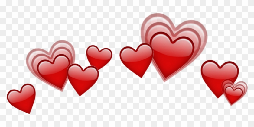 Heart Crown Png Transparent Heart Emoji Png - Just black on white like ...