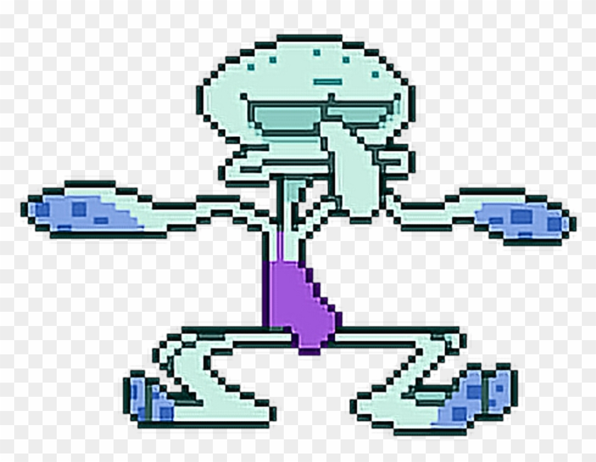 Squidward Spongebob Pixel Character Funny Freetoedit Squidward - spongebob house real life roblox 0 0 free transparent png