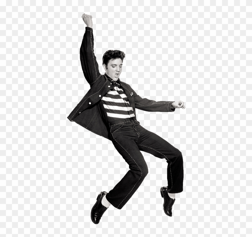 Dancing Elvis Presley - Elvis Jailhouse Rock, HD Png Download - 580x720