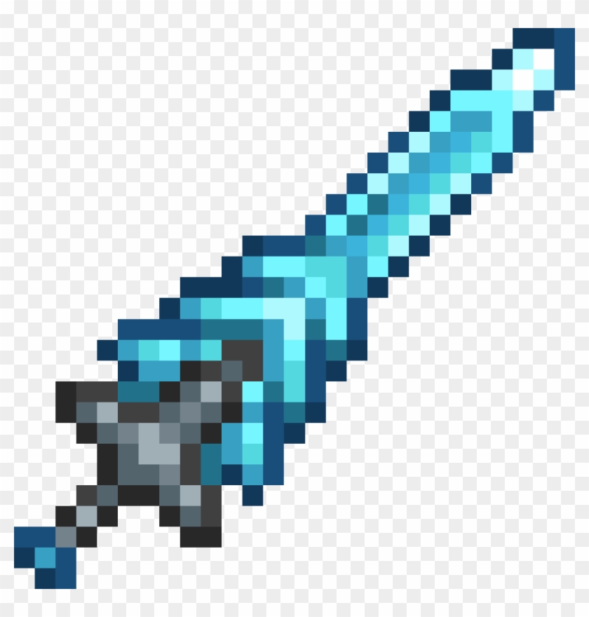 Minecraft Transparent Diamond Sword - Minecraft Diamond Sword Crossed  Clipart, clipart, png clipart