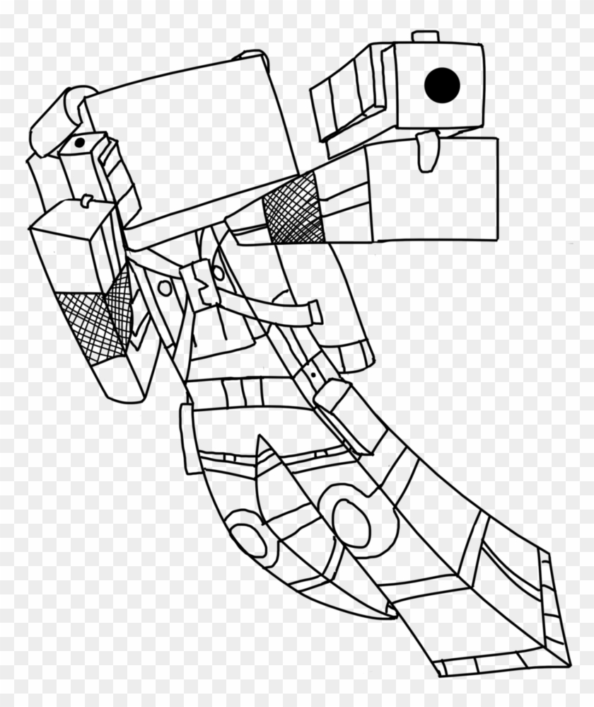 Desenho para colorir do Minecraft  Minecraft coloring pages, Minecraft  drawings, Coloring pages