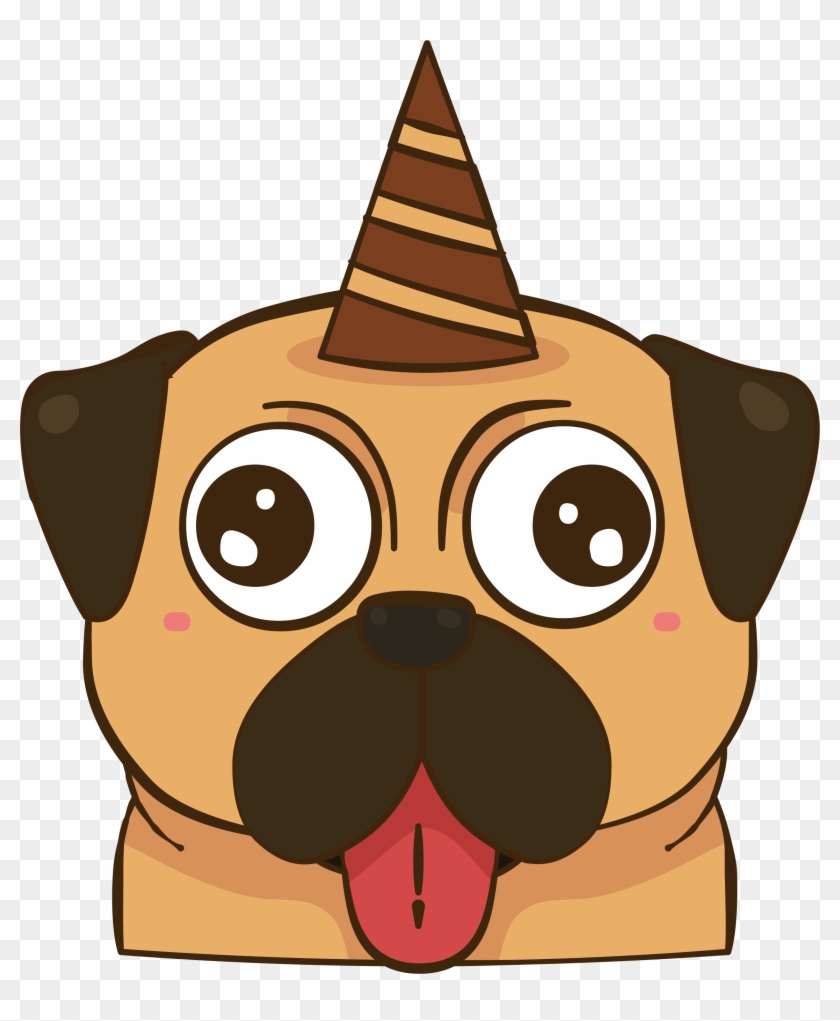 Snapchat Filters Clipart Pug - Cartoon Birthday Pug Png, Transparent Png -  2290x2676(#179314) - PngFind