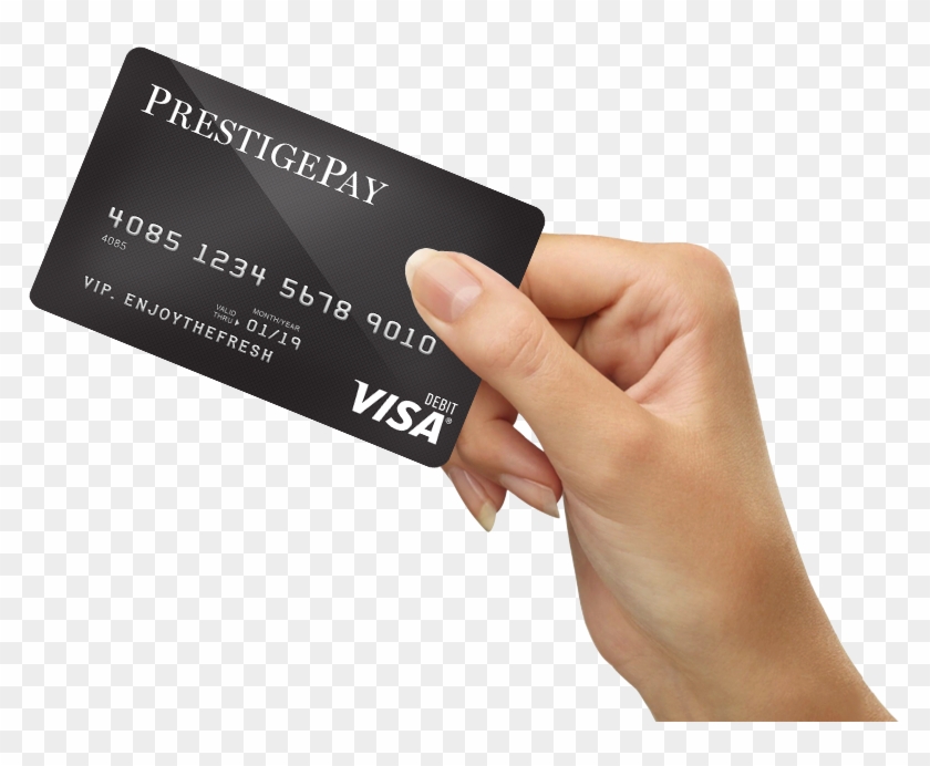 Prepaid Debit Card Debit Card In Hand Hd Png Download 792x612 1701581 Pngfind