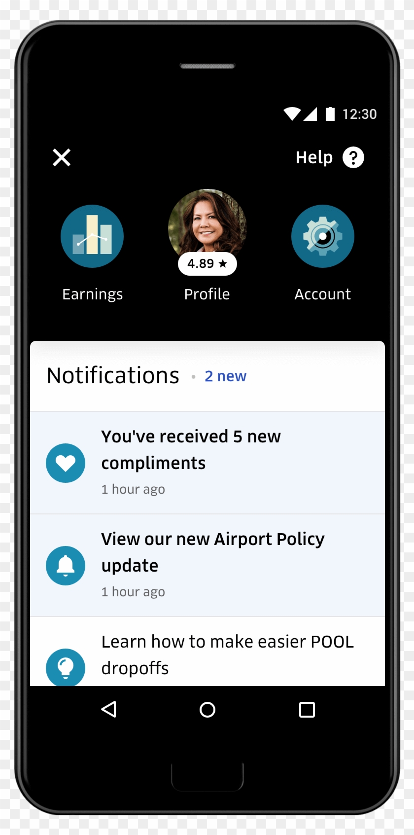 Uber App Notifications Uber Driver App View HD Png Download Uber App Notifications Uber Driver App View HD Png Download