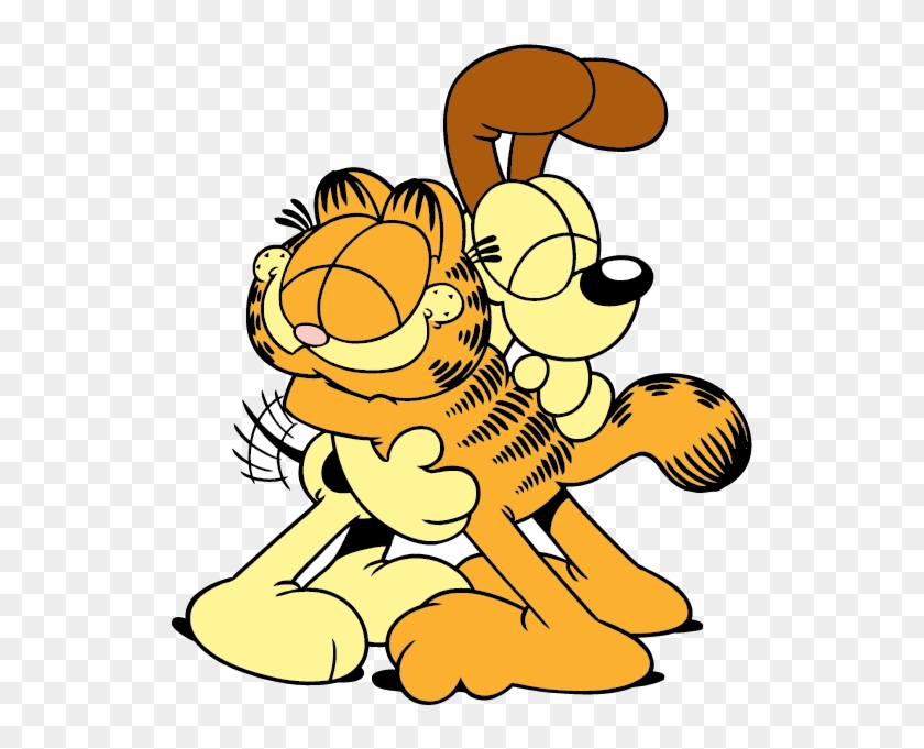 Garfield Takes On Cyberbullies - Abrazo De Amigos Dibujos, HD Png