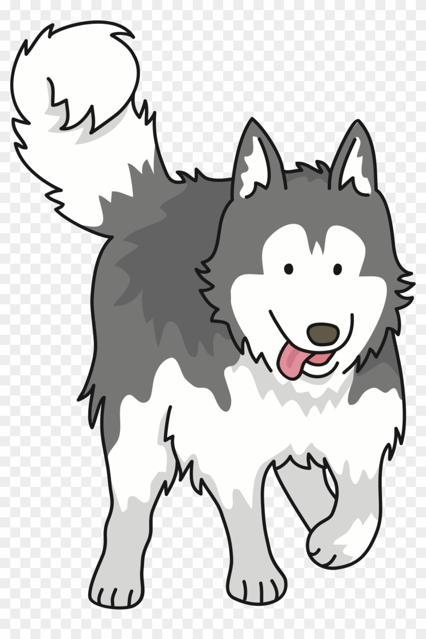 Big Image ハスキー 犬 イラスト かわいい Hd Png Download