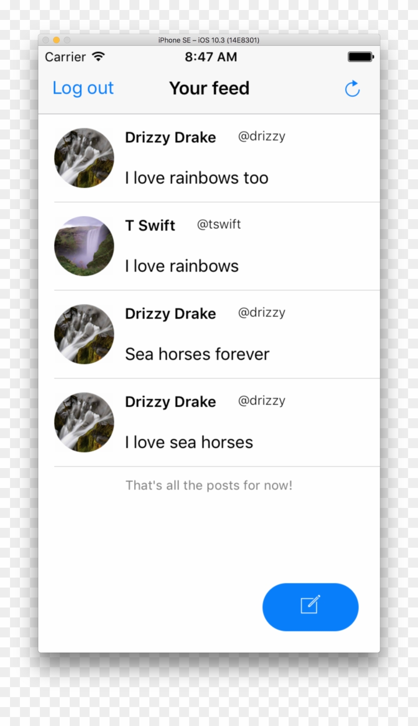 Text feed