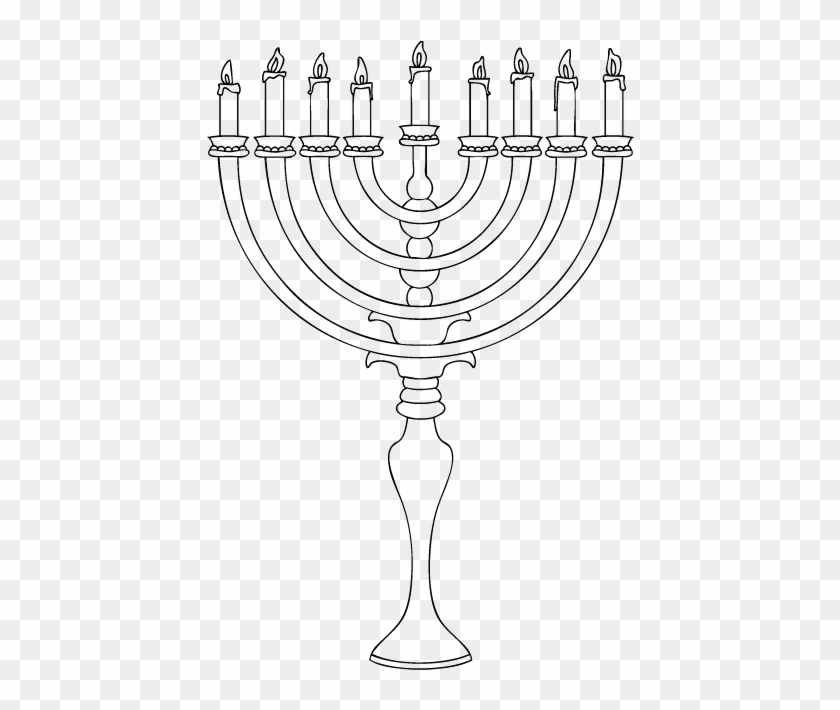 High Candle And Very Beautiful Of Menorah Coloring Holiday Coloring Pages Hd Png Download 574x740 1710828 Pngfind