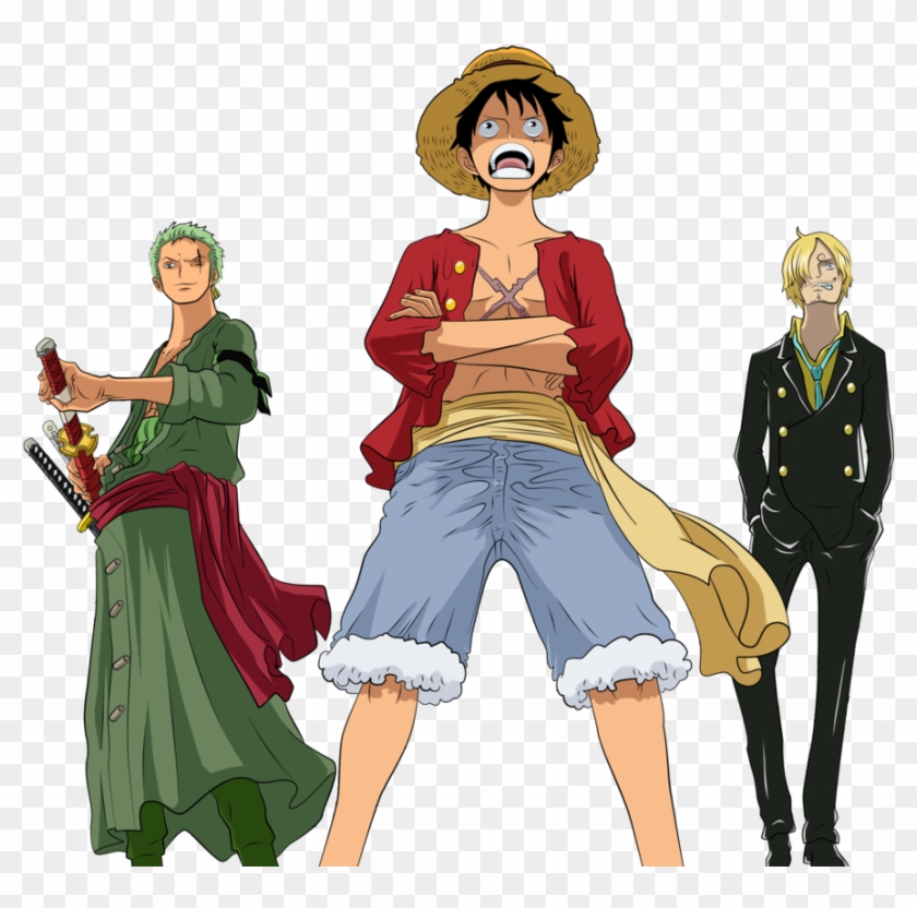 3837175 Monster Trio Monkey D Luffy Dan Zoro Hd Png Download 910x877 1721617 Pngfind