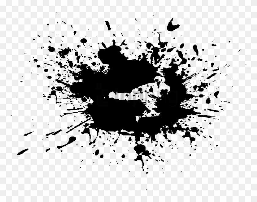 Free Png Color Ink Splatter Png Png Image With Transparent Black Paint ...