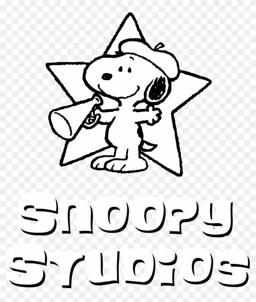 Snoopy Studios Logo Black And White - Snoopy Director, HD Png Download ...