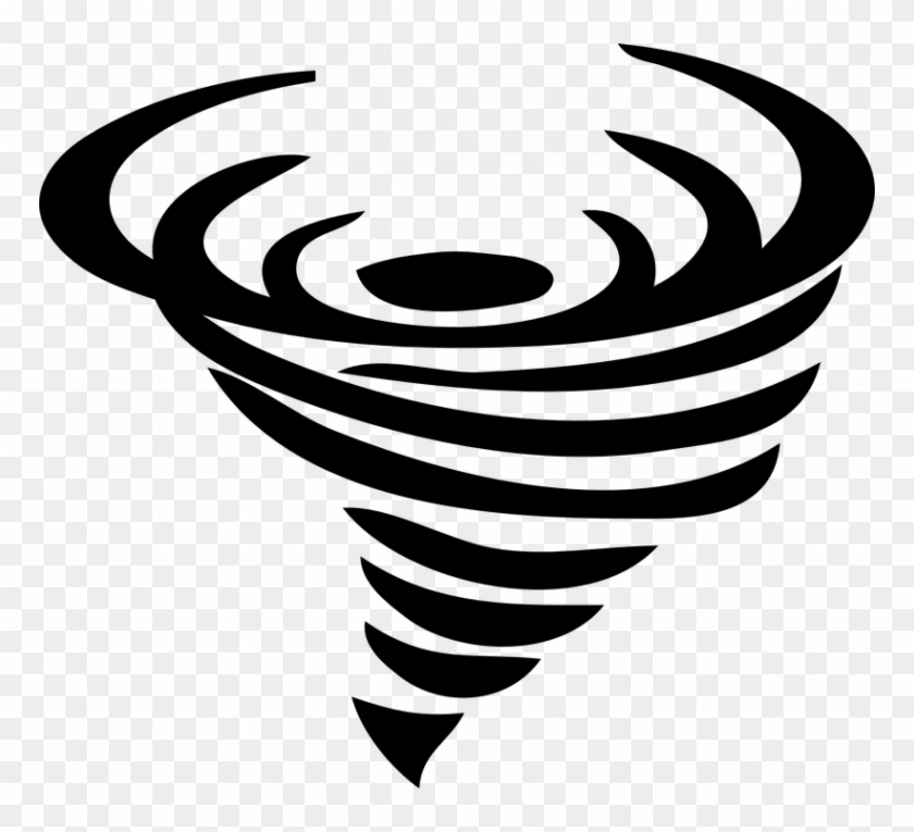 Funnel Cloud Clipart Tornado Black Storm Free Vector - Tornado Clip Art, HD  Png Download - 768x685(#1741685) - PngFind