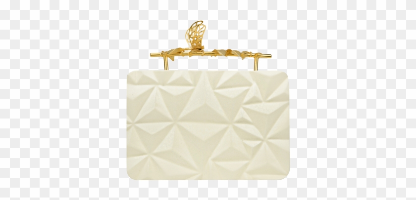 Triangle Cream Firefly Clutch By Duet Luxury On Curated-crowd - Coin ...