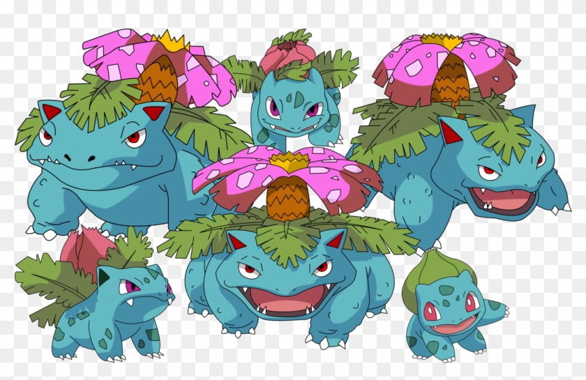 Chibi Bulbasaur Evolution Line