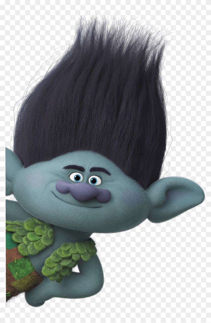 Branch Trolls Characters Black Haired Cartoon Characters Hd Png Download 1728x2592 Pngfind