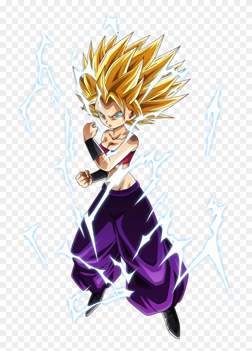 Super Saiyan 2 Caulifla Vfx By Aubreiprince Super Saiyan 2 Caulifla Hd Png Download 732x1090 Pngfind