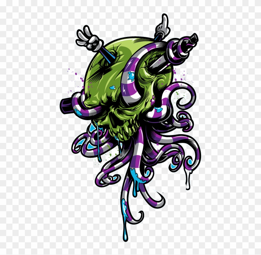 pic Skull With Octopus Tentacles Drawing tentacle octopus skull illustration hq