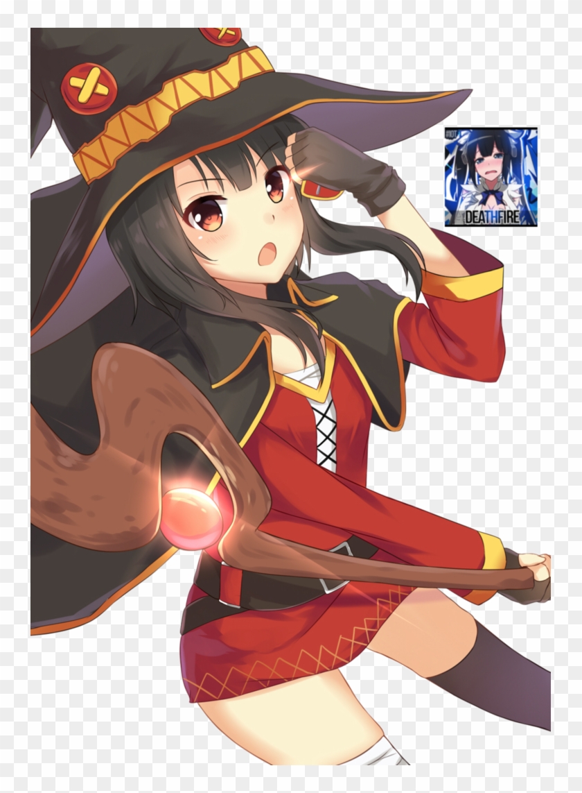 Render Megumin By Deathfireiot - Megumin Cute Fan Art, HD Png Download