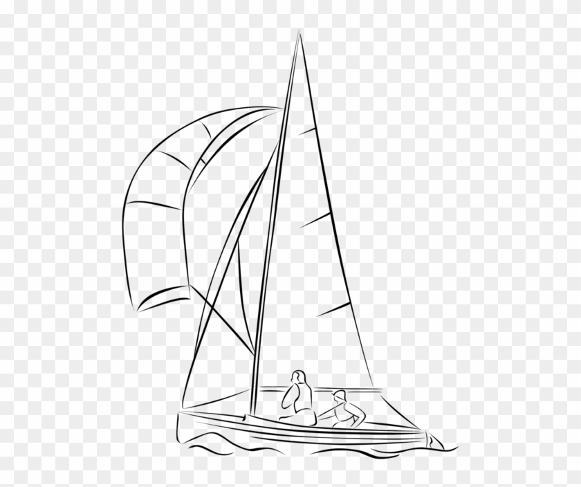 Sailing Ship Sailboat Boating - Cartoon Dinghy Sailing, HD Png Download -  557x750(#1785865) - PngFind