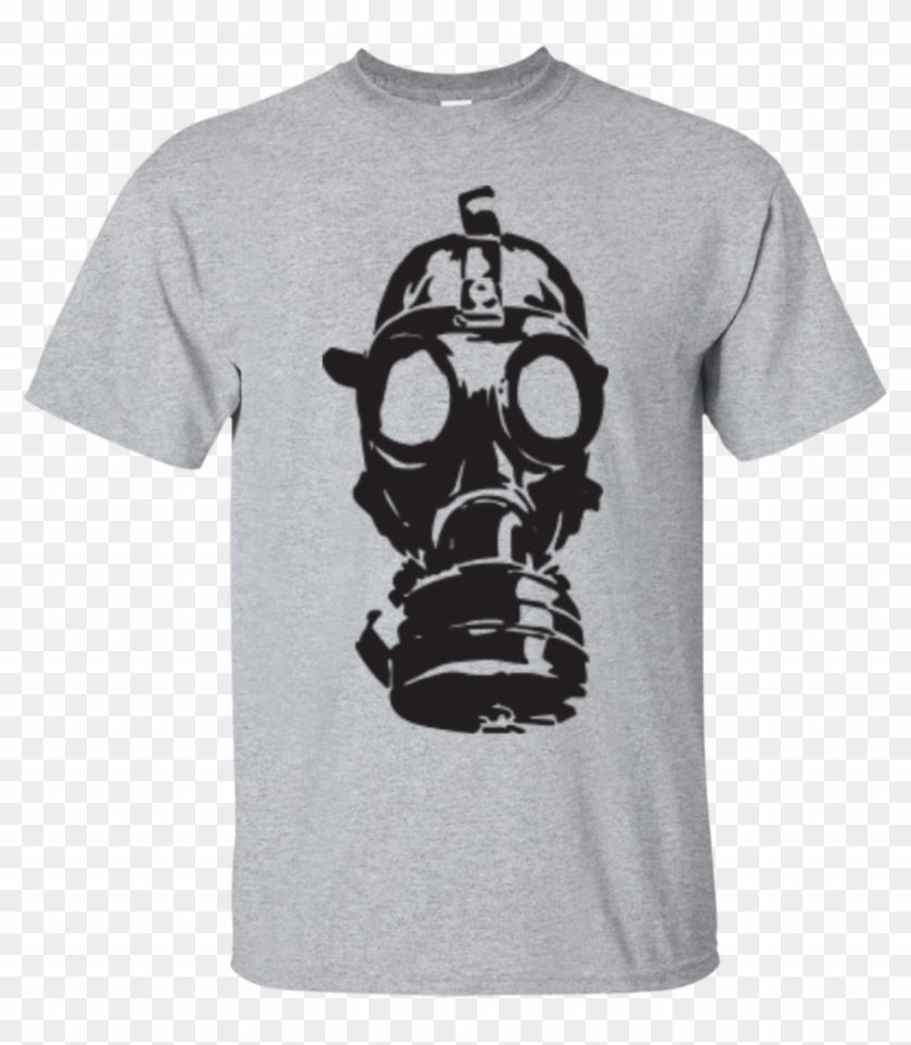 Fallout Gas Mask T-shirt - Gas Mask Silhouette Vector, HD Png Download ...