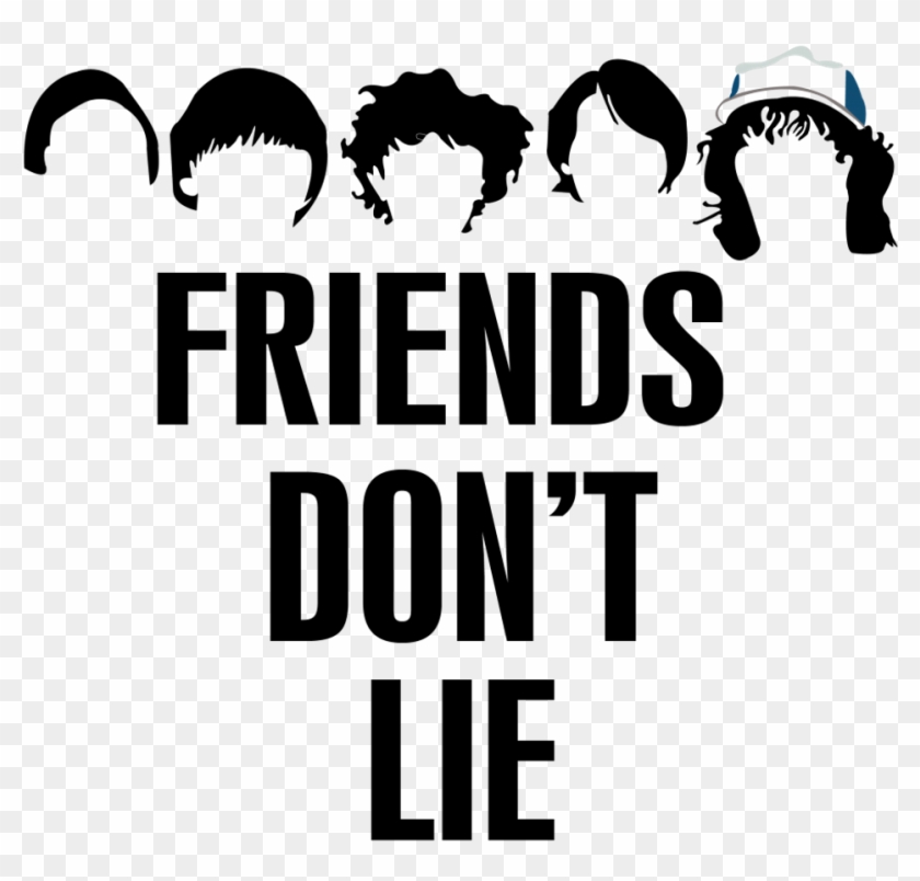 Strangerthings Sticker - Stranger Things Friends Don T Lie Png