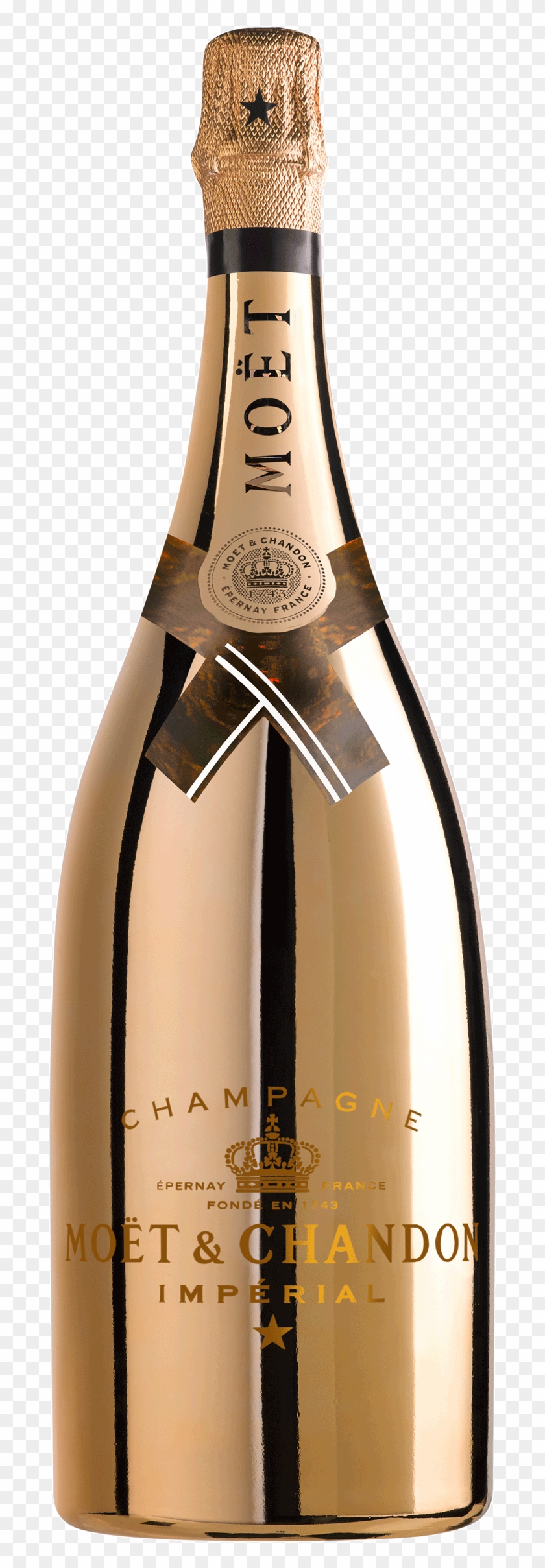 Gold Moet Chandon Bottles PNG 2 - Graphic Design