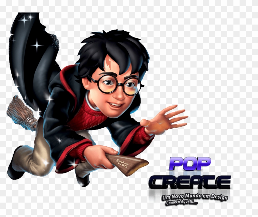 Coloriage Harry Potter avec Balai Magique - Dessin gratuit à imprimer