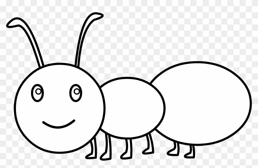 Cute Ant Coloring Page Hd Photo Clipart Gambar Ant Clipart Black And