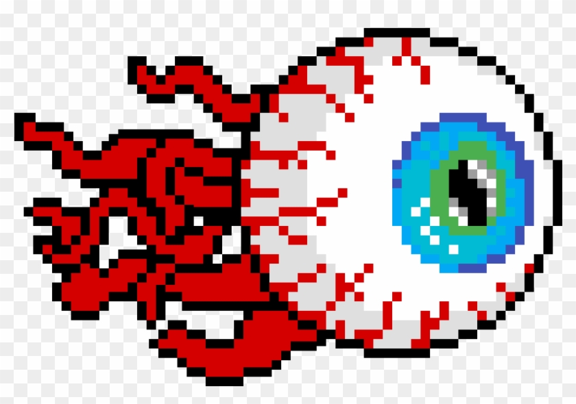 Terraria Eye Of Cthulhu Png Download Pixel Art Transparent Png 