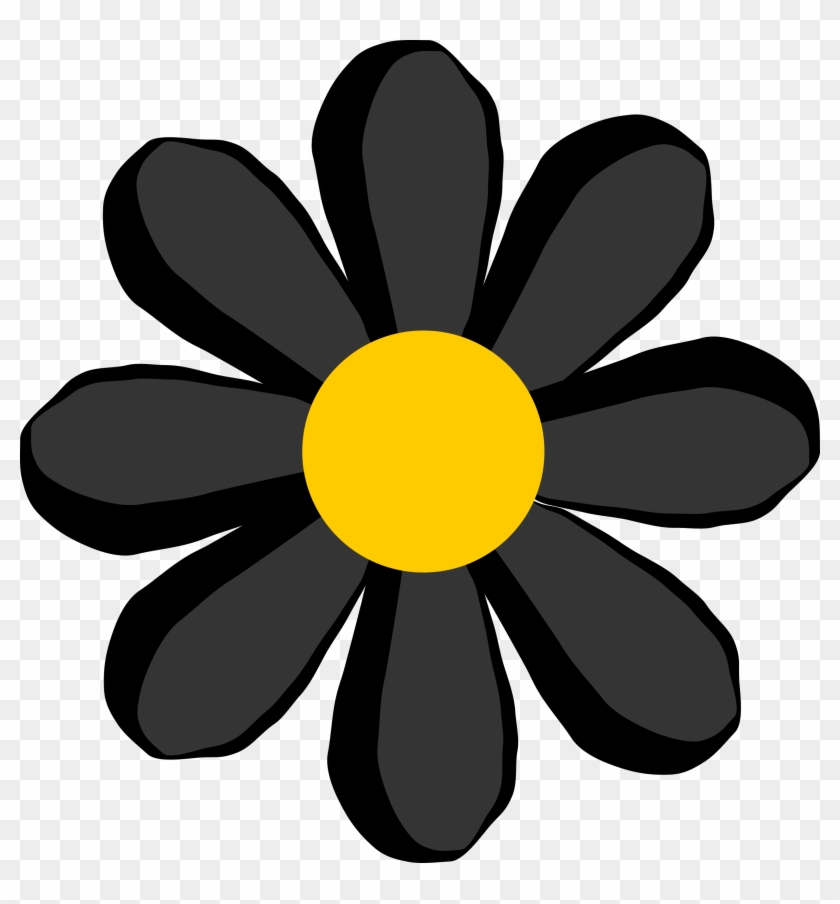 yellow sunflower clipart outline