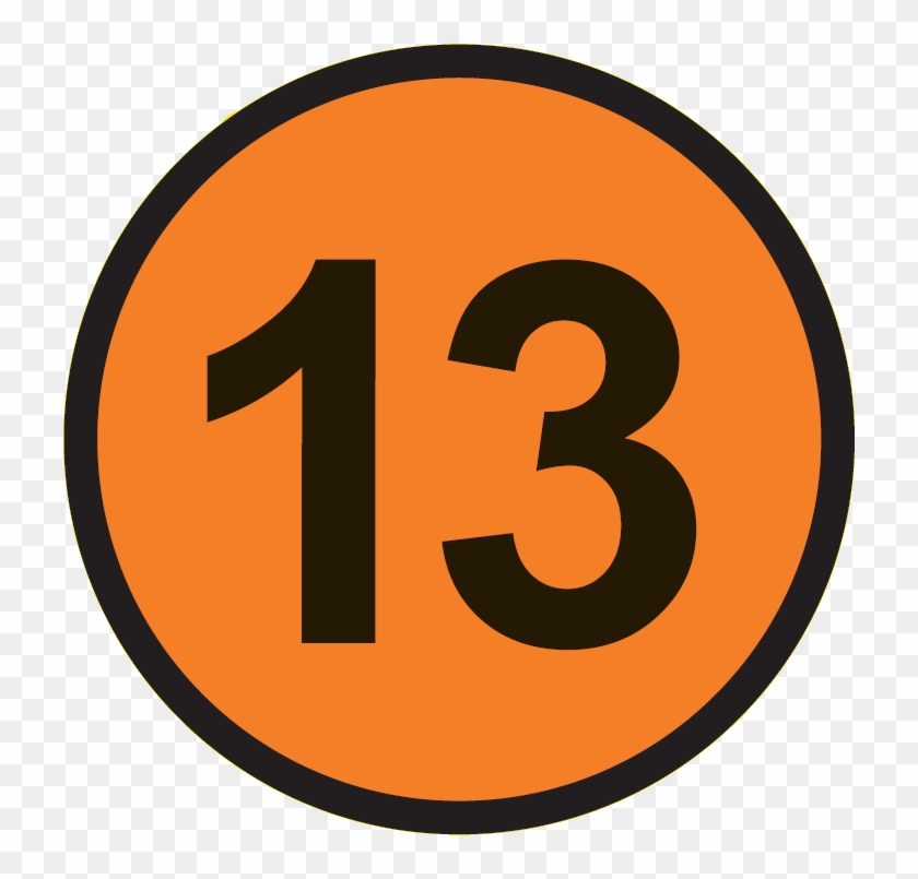 orange and white 13