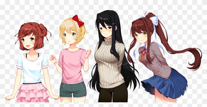 Ddlc Dokidokiliteratureclub Justmonika Natsuki Doki Doki Literature Club Mods Hd Png Download 19x1080 Pngfind