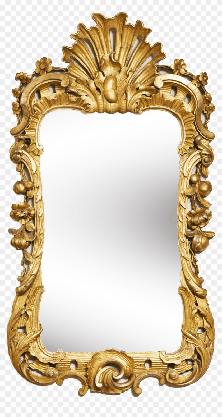 Golden Mirror Frame Png High-quality Image - Mirror Png, Transparent Png -  1000x1809(#187271) - PngFind