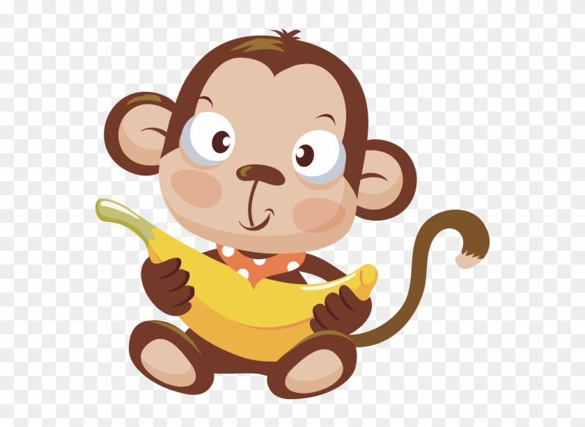 Monkeys Bananas Clipart Png For Free - Baby Monkey Clipart Png, Transparent  Png - 600x600(#189818) - PngFind