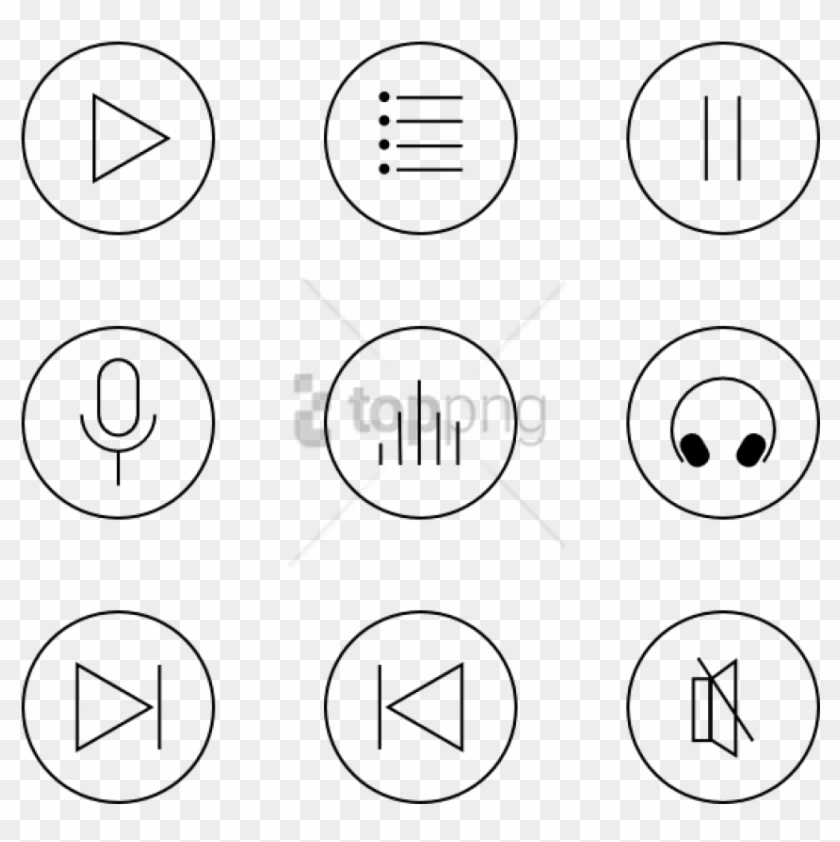Music Button PNG Transparent Images Free Download, Vector Files
