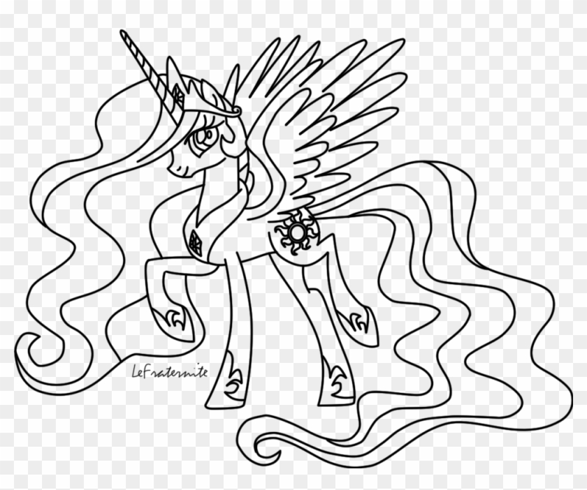 My Little Pony Coloriage Thebarricadeco Coloriage My My Little Pony Colouring Pages Princess Celestia Hd Png Download 1000x789 1802002 Pngfind