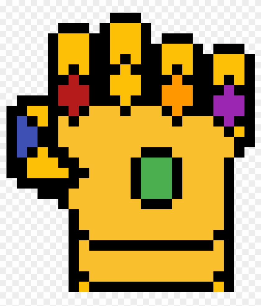 Pixilart Infinity Gauntlet By Be83 - Mac Grab Hand Icon, HD Png ...