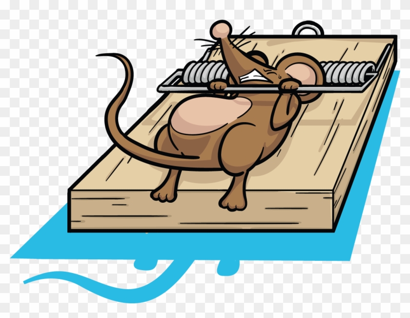 Rat Mousetrap Clip Art - Mouse In Trap Clipart, HD Png Download ...