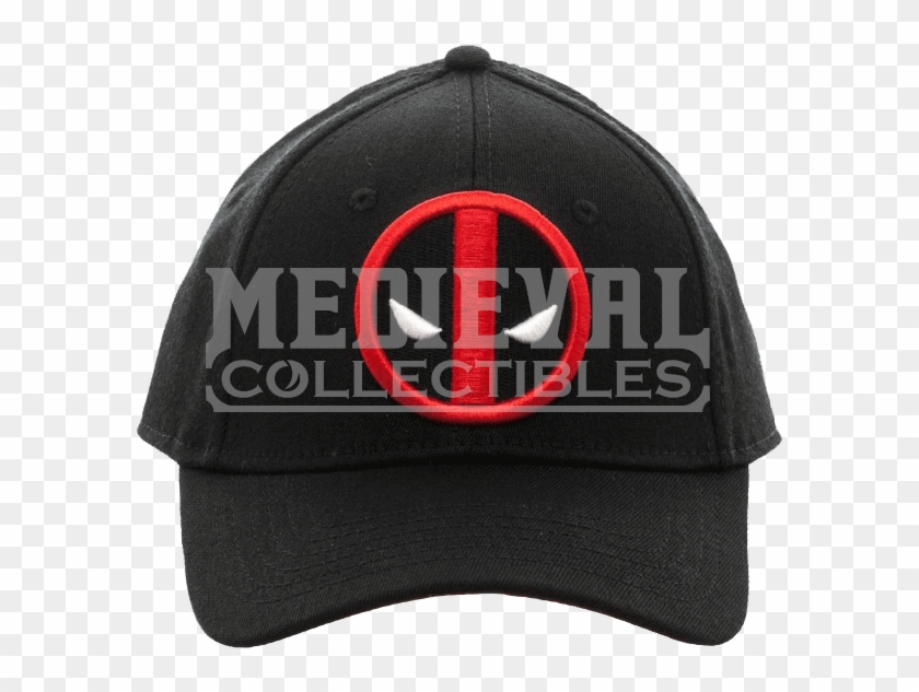 Deadpool Logo Black Flex Cap - Baseball Cap, HD Png Download - 600x600 ...