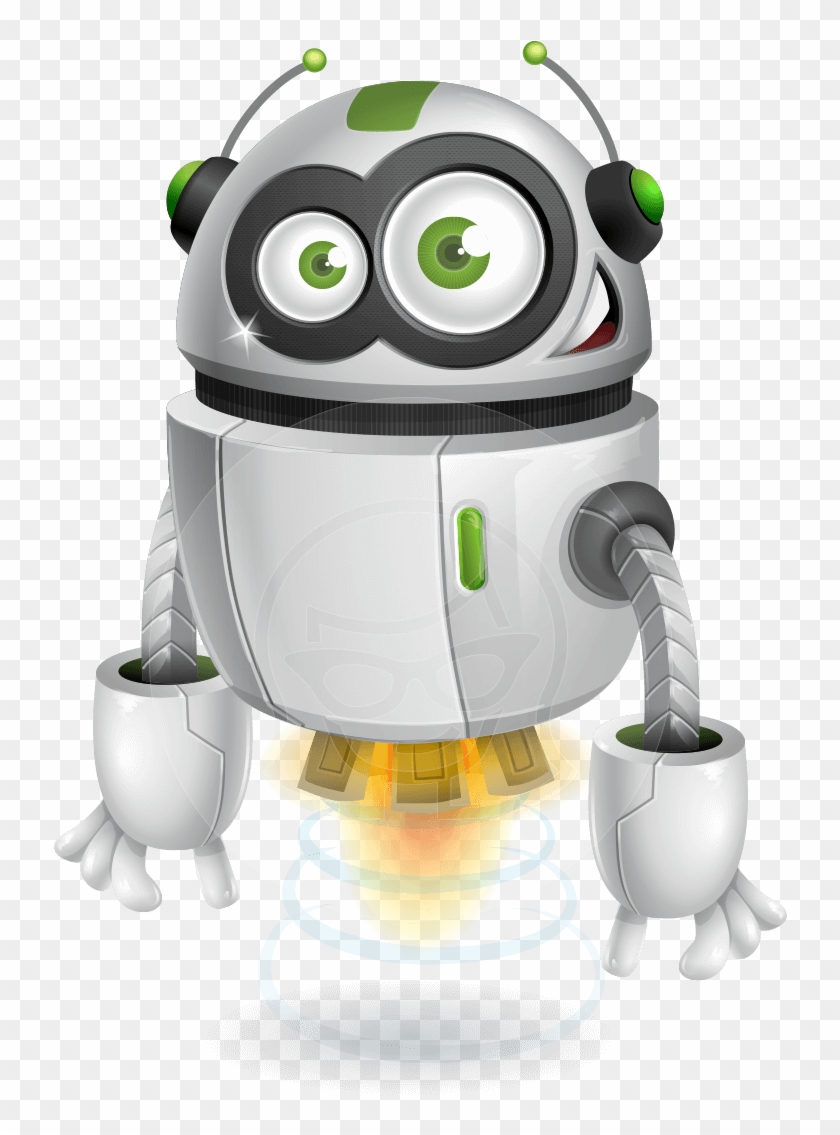 Robot Vector Cartoon Character - Cartoon Characters, HD Png Download -  767x1060(#1823352) - PngFind