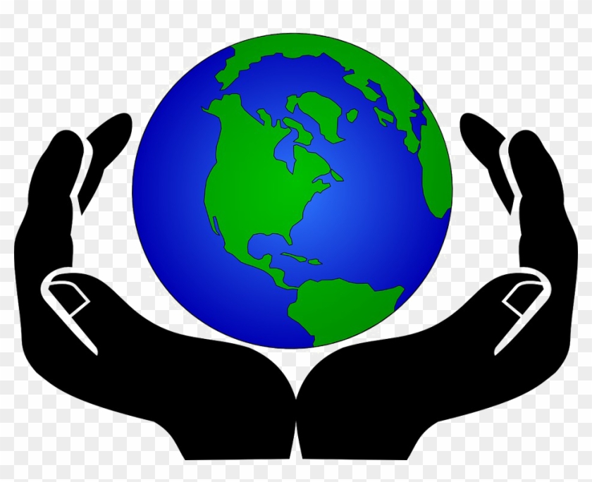 hands around earth clipart