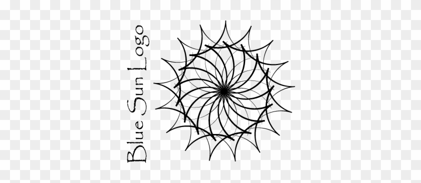 Blue Sun Logo Design - Line Art, HD Png Download - 612x792(#1857800 ...