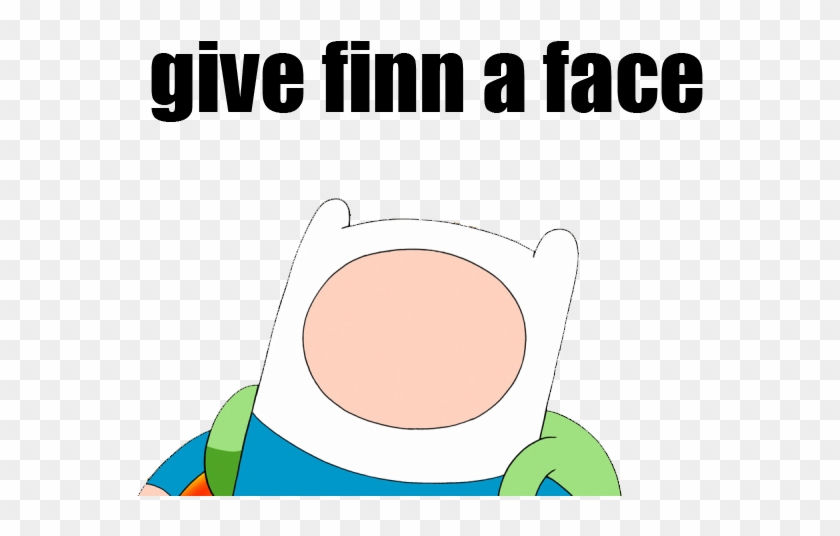 Give Finn A Face - Adventure Time With Finn, HD Png Download -  800x499(#1862907) - PngFind