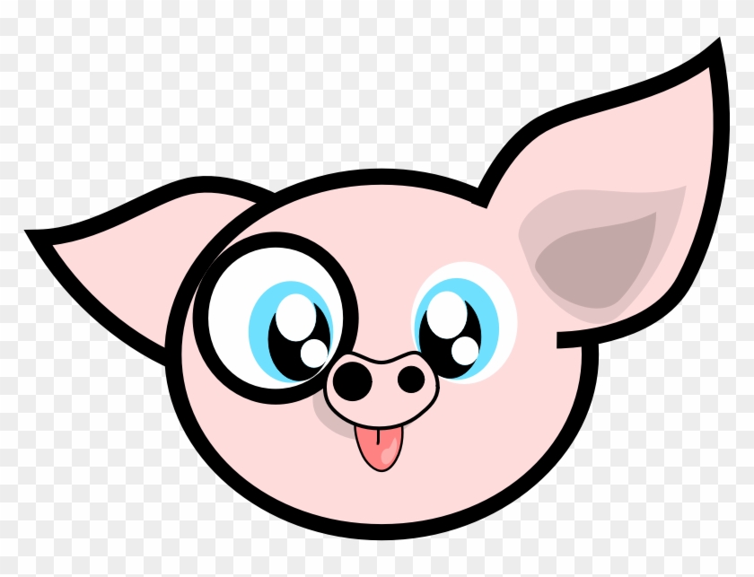 Crazy Animal Clipart At Getdrawings - Cute Pigs Face Cartoon, HD Png  Download - 788x563(#1862968) - PngFind