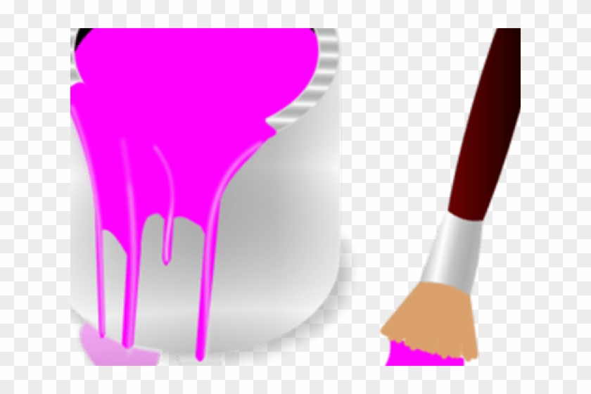 Brush Clipart Paint Splatter Paint Brush Clip Art Pink